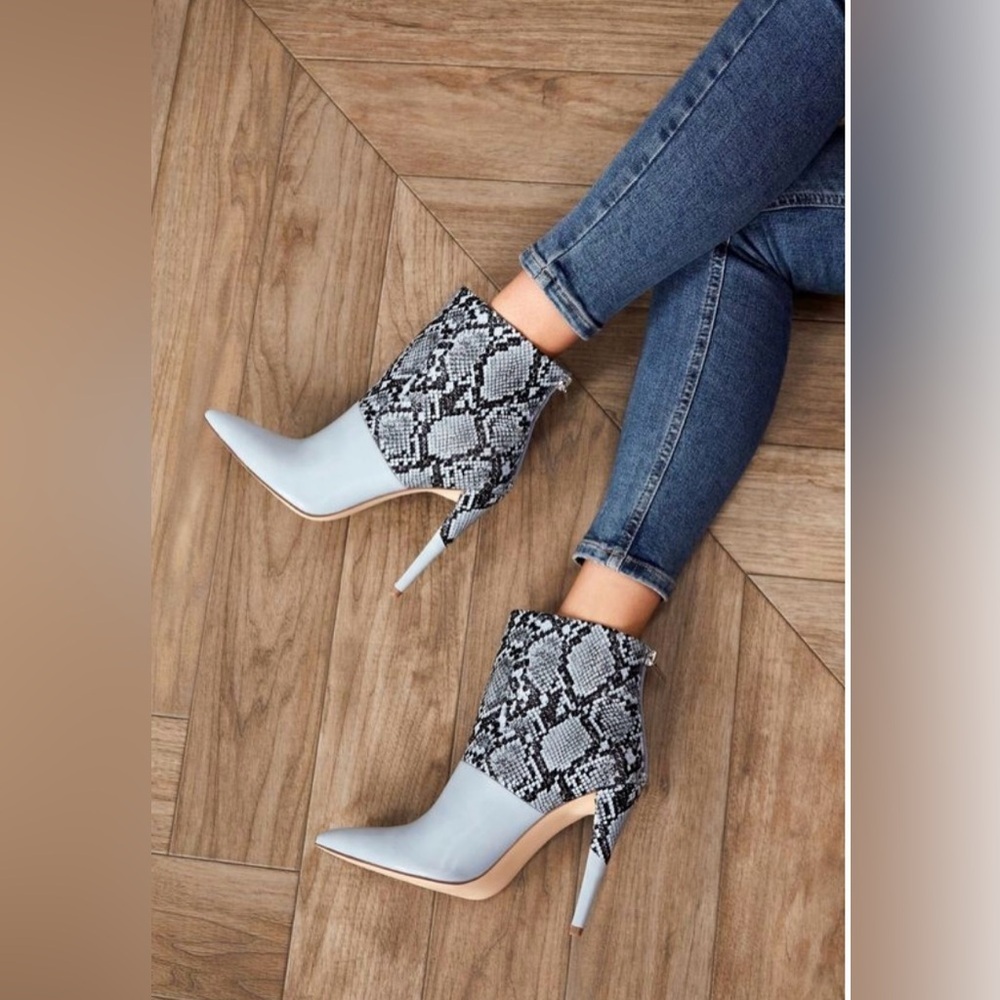 Justfab Women’s Wild Stiletto Ankle Heels Bootie